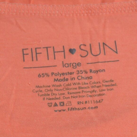 2/$15 Fifth Sun Beach Chic Orange Tank Top Size Large New without Tags BUNDLE - Picture 3 of 3